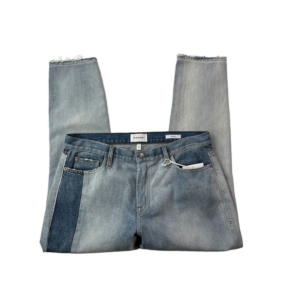 Frame Womens Size 29 Denim Le Garcon Unmatched Straight Jeans 34"Wx27"Ins. NEW - Picture 5 of 12